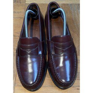 Allen Edmonds Walden Ox Blood Penny Loafers 9 D  USA office career professional